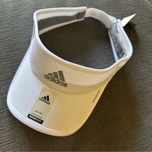 Adidas White and Gray Visor